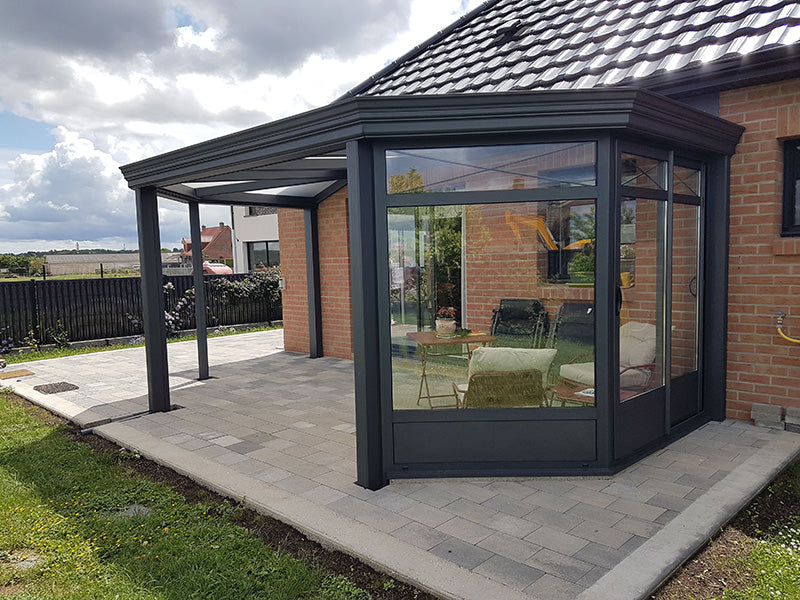 Etude de cas 11 - Pergola aluminium à Loos-en-Gohelle (Pas-de-Calais) — 15 m²