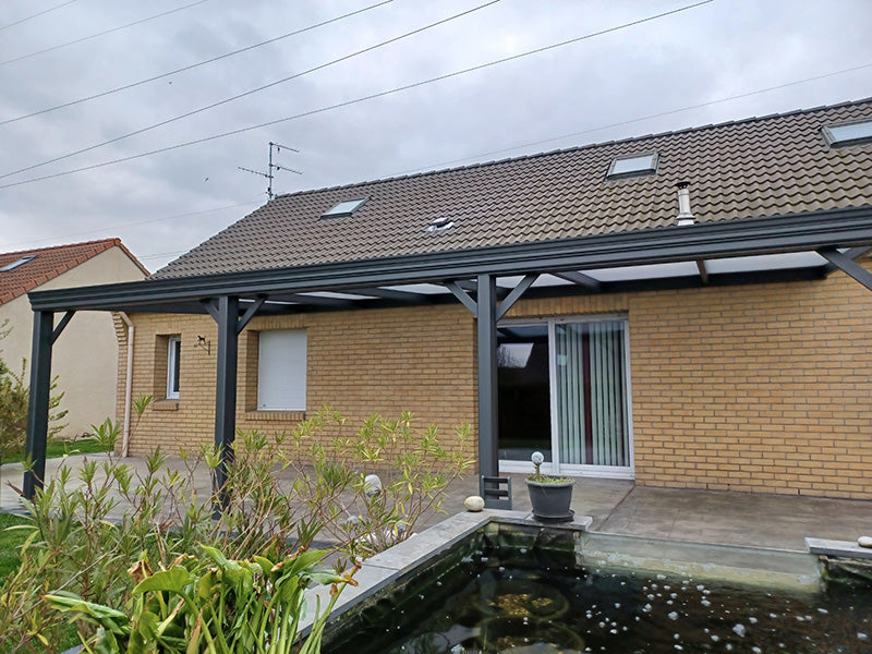 Etude de cas 13 - Pergola aluminium à Vendin-le-Vieil (Pas-de-Calais) — 28 m²